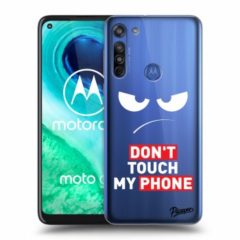 Ovitek za Motorola Moto G8 - Angry Eyes - Transparent