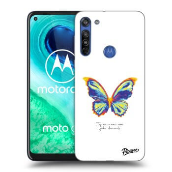Ovitek za Motorola Moto G8 - Diamanty White
