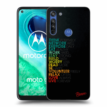 Picasee silikonski prozorni ovitek za Motorola Moto G8 - Motto life