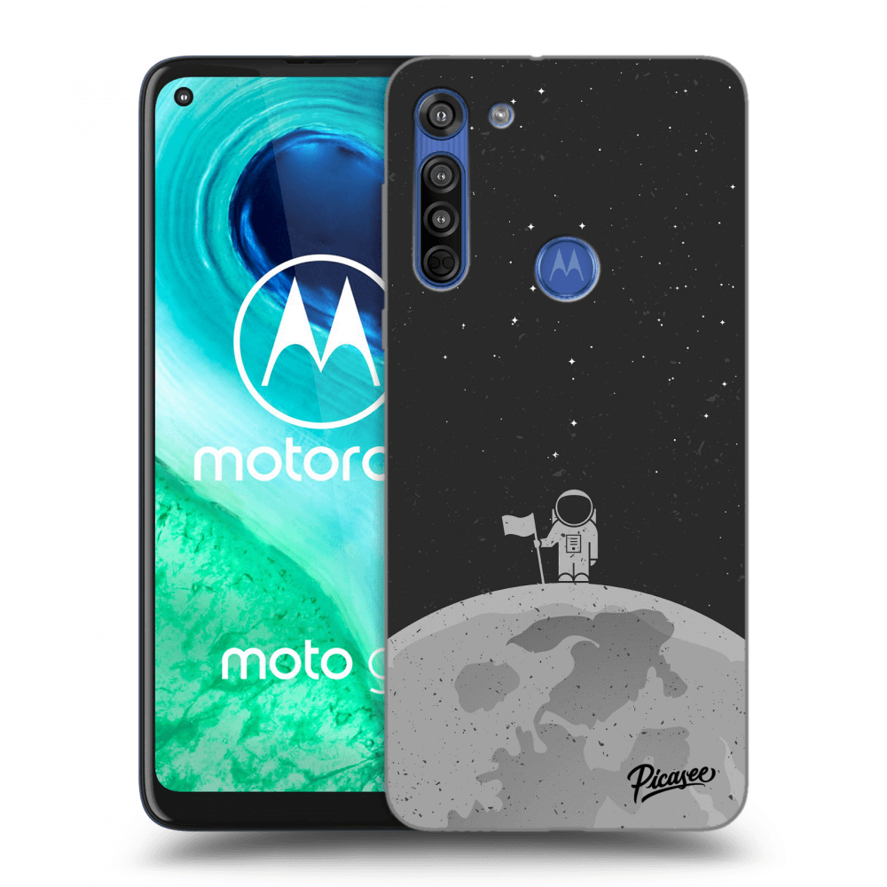 Picasee silikonski prozorni ovitek za Motorola Moto G8 - Astronaut