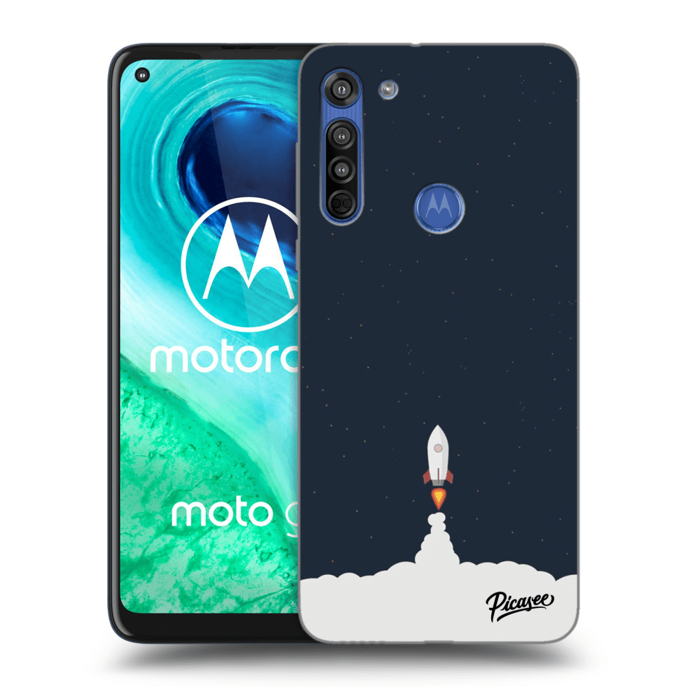 Picasee silikonski prozorni ovitek za Motorola Moto G8 - Astronaut 2