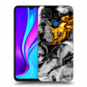 Ovitek za Xiaomi Redmi 9C - Black Gold 2