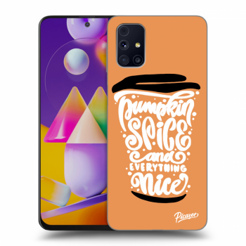 Ovitek za Samsung Galaxy M31s - Pumpkin coffee