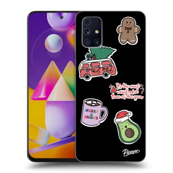 Ovitek za Samsung Galaxy M31s - Christmas Stickers