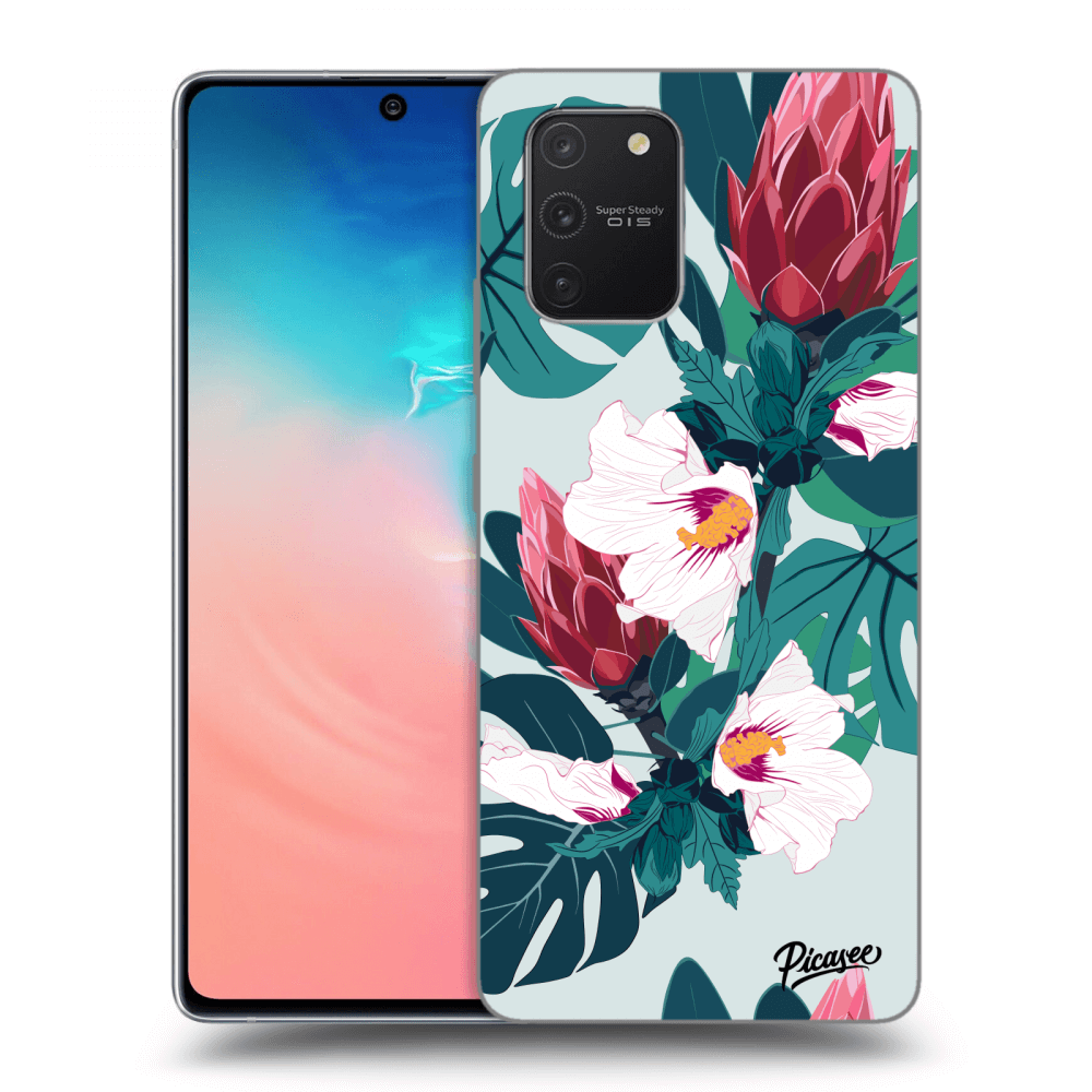 Picasee silikonski črni ovitek za Samsung Galaxy S10 Lite - Rhododendron