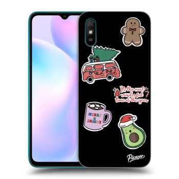 Ovitek za Xiaomi Redmi 9A - Christmas Stickers