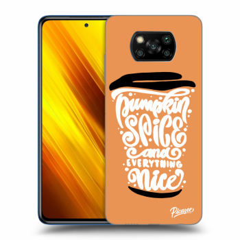 Ovitek za Xiaomi Poco X3 - Pumpkin coffee