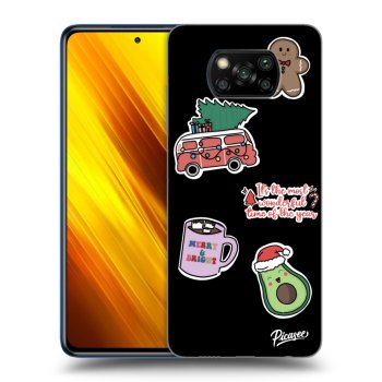 Ovitek za Xiaomi Poco X3 - Christmas Stickers