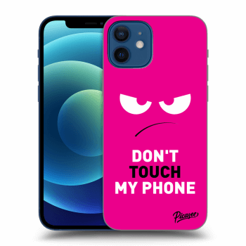 Ovitek za Apple iPhone 12 - Angry Eyes - Pink