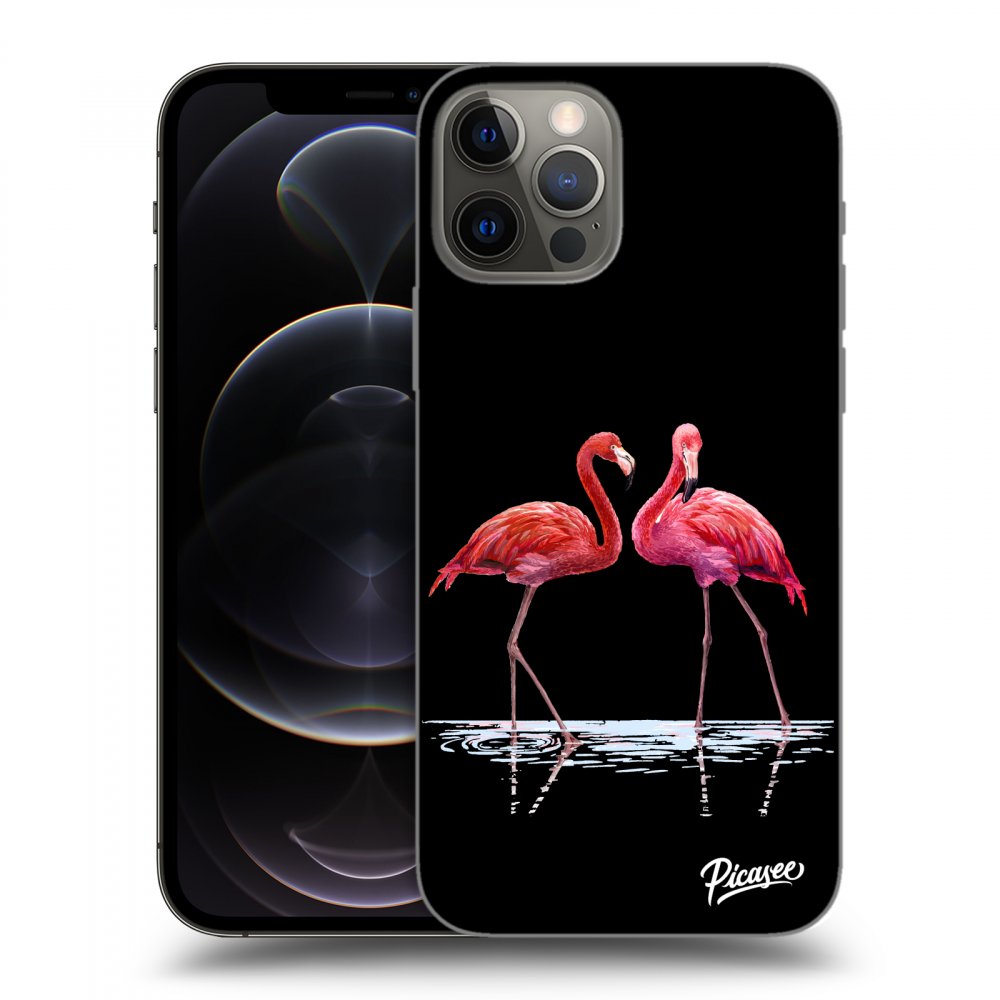 Picasee ULTIMATE CASE MagSafe za Apple iPhone 12 Pro - Flamingos couple