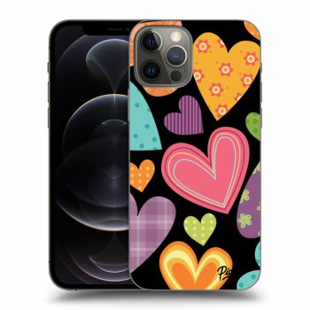 Ovitek za Apple iPhone 12 Pro - Colored heart