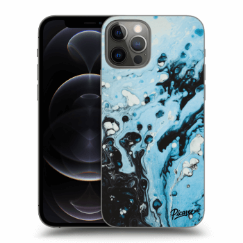 Picasee silikonski črni ovitek za Apple iPhone 12 Pro - Organic blue