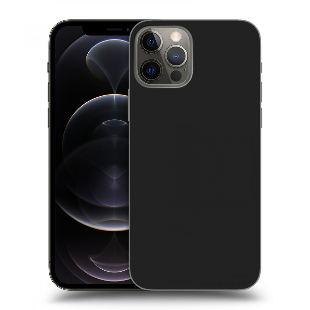 Picasee silikonski črni ovitek za Apple iPhone 12 Pro - Clear