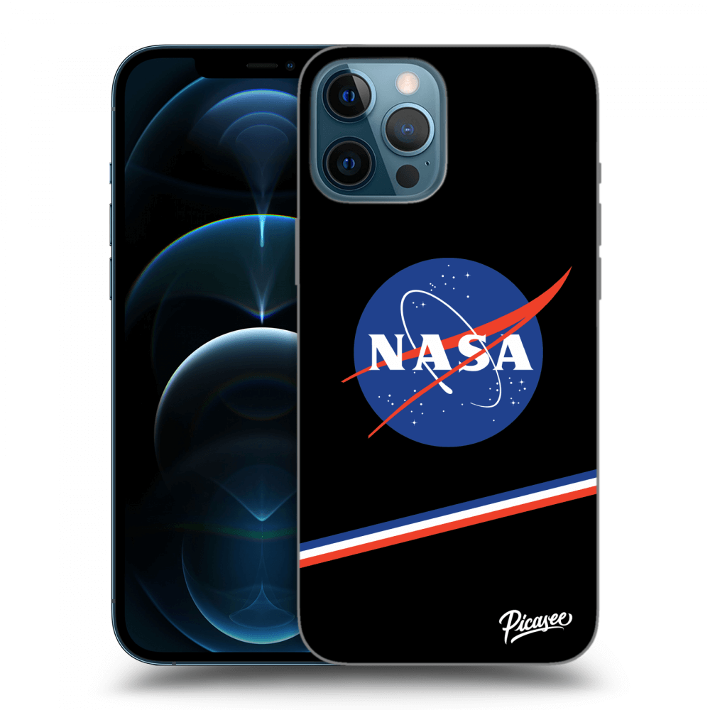 Picasee silikonski črni ovitek za Apple iPhone 12 Pro Max - NASA Original