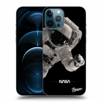 Picasee silikonski črni ovitek za Apple iPhone 12 Pro Max - Astronaut Big