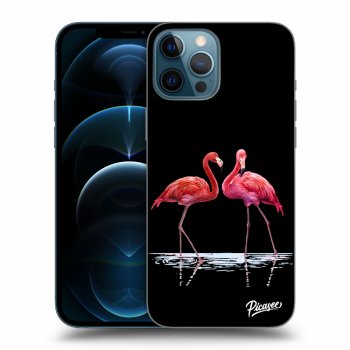 Picasee ULTIMATE CASE MagSafe za Apple iPhone 12 Pro Max - Flamingos couple