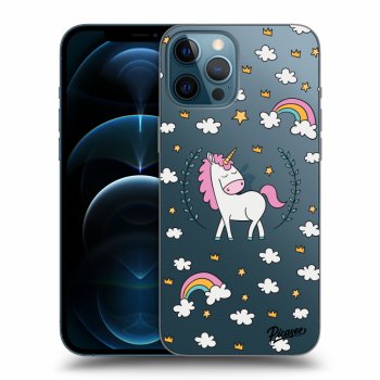 Picasee silikonski prozorni ovitek za Apple iPhone 12 Pro Max - Unicorn star heaven