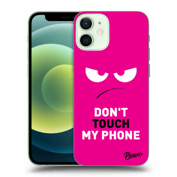 Ovitek za Apple iPhone 12 mini - Angry Eyes - Pink