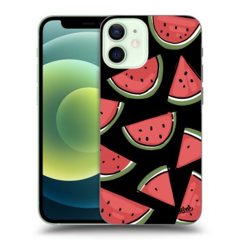 Picasee silikonski črni ovitek za Apple iPhone 12 mini - Melone