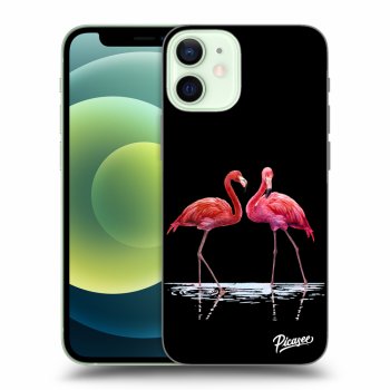 Ovitek za Apple iPhone 12 mini - Flamingos couple