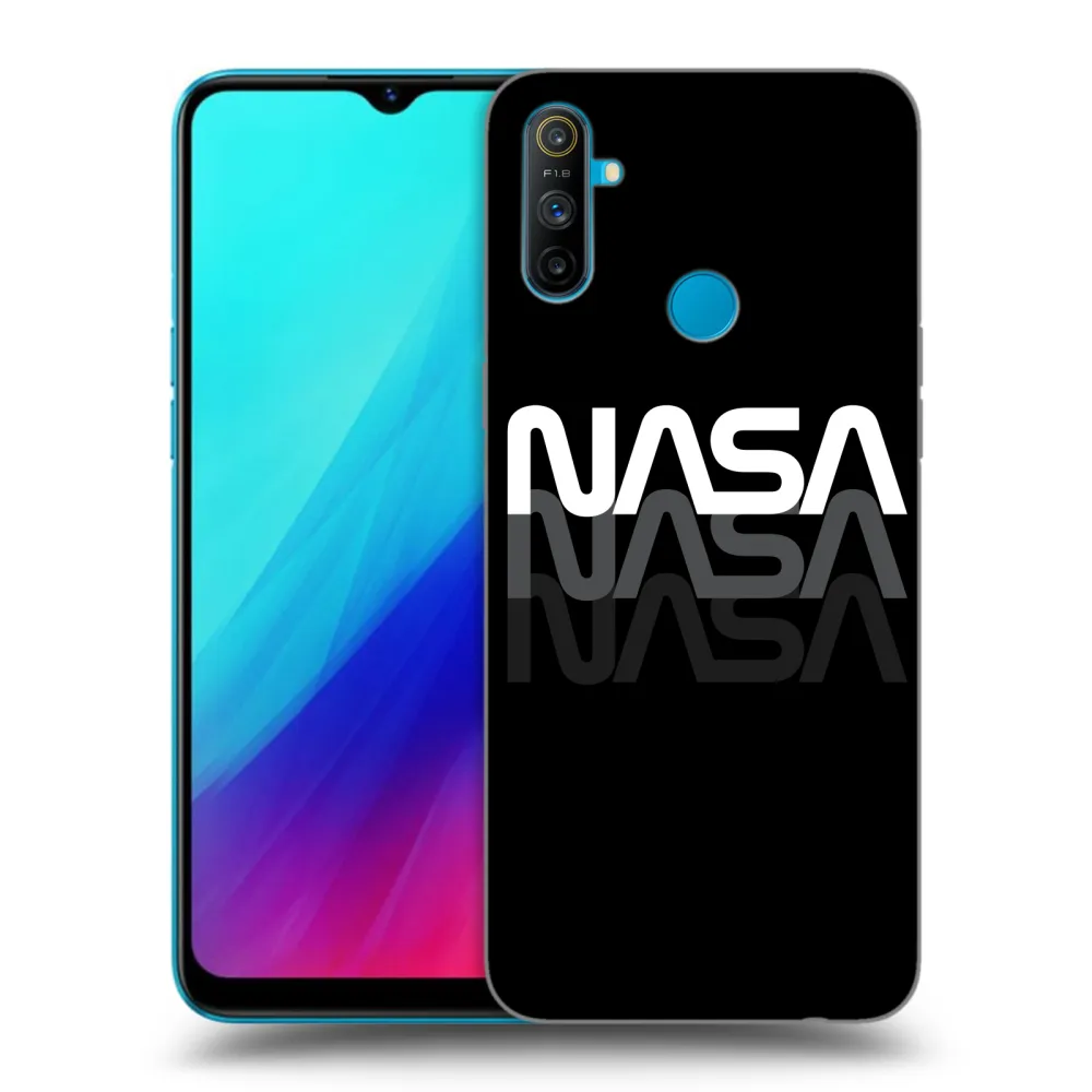 Picasee silikonski črni ovitek za Realme C3 - NASA Triple