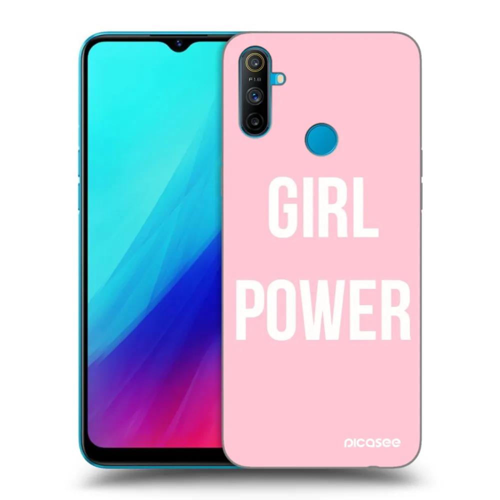 Picasee silikonski črni ovitek za Realme C3 - Girl power