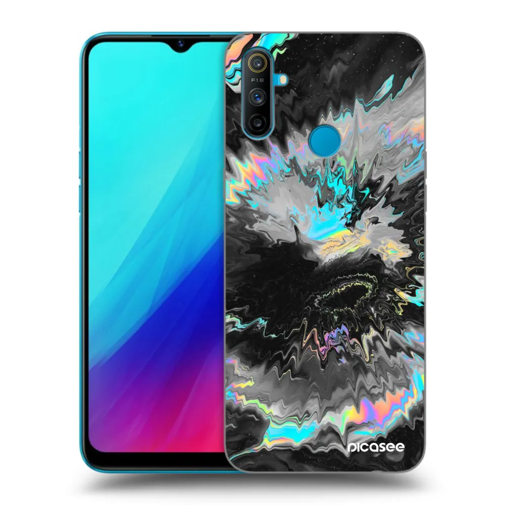 Picasee silikonski črni ovitek za Realme C3 - Magnetic