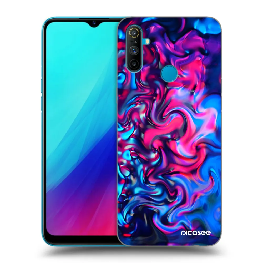 Picasee silikonski črni ovitek za Realme C3 - Redlight