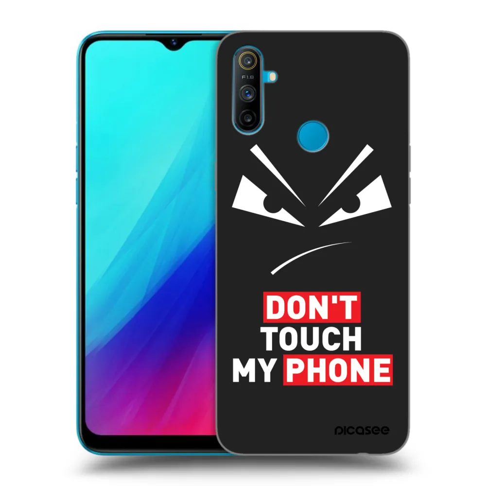 Picasee silikonski črni ovitek za Realme C3 - Evil Eye - Transparent