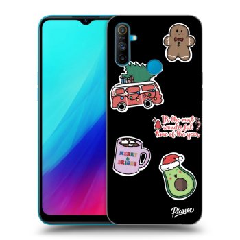 Ovitek za Realme C3 - Christmas Stickers