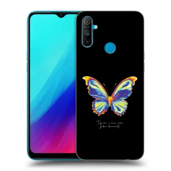 Ovitek za Realme C3 - Diamanty Black
