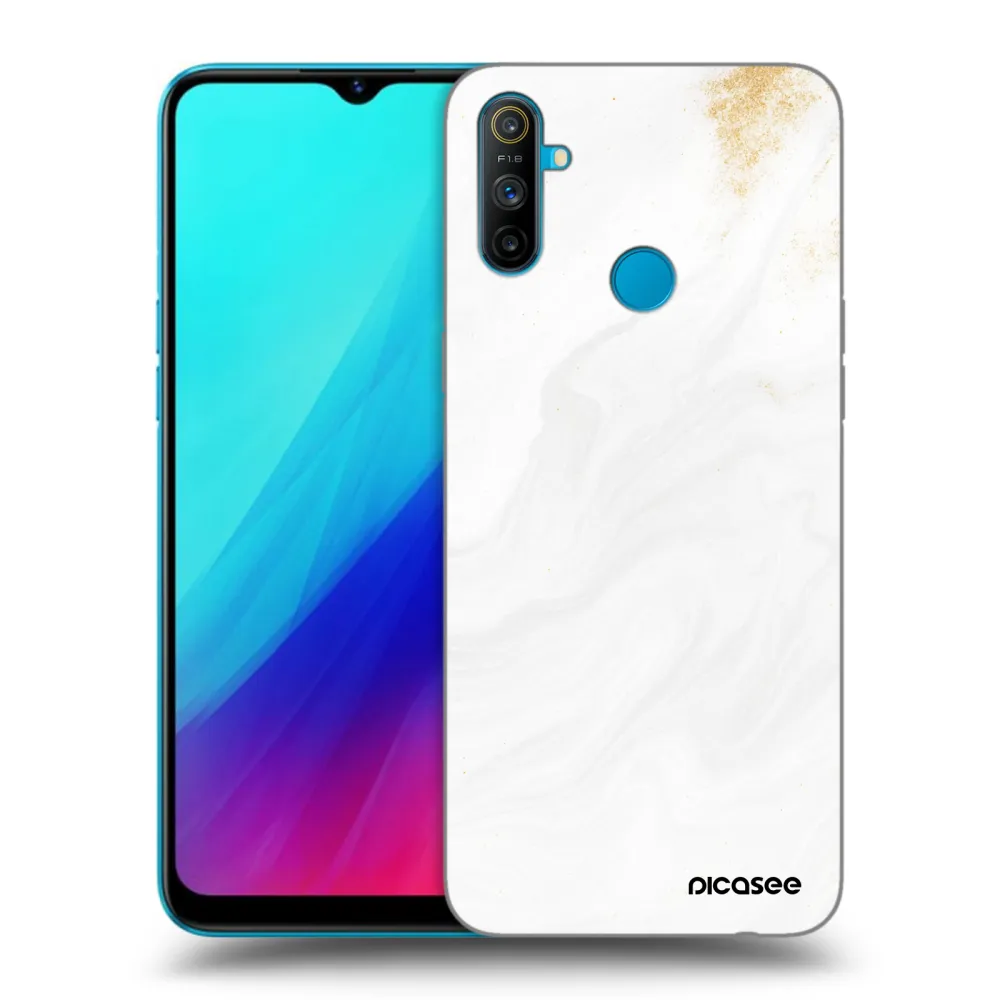 Picasee silikonski črni ovitek za Realme C3 - White