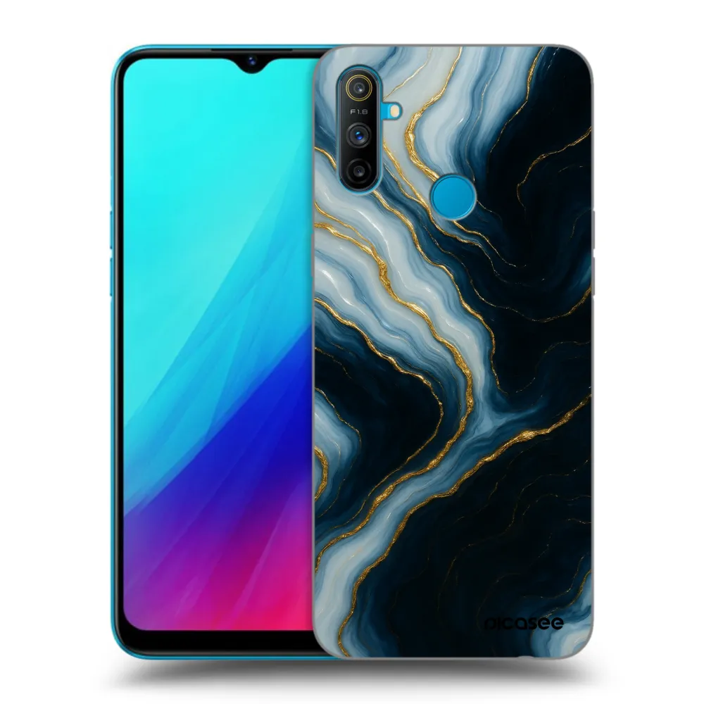 Picasee silikonski črni ovitek za Realme C3 - Luna