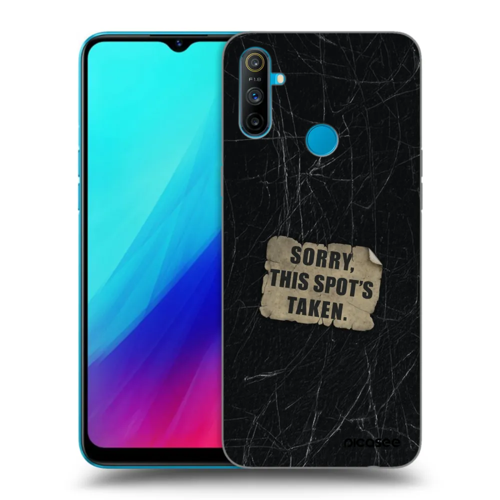 Picasee silikonski črni ovitek za Realme C3 - SORRY