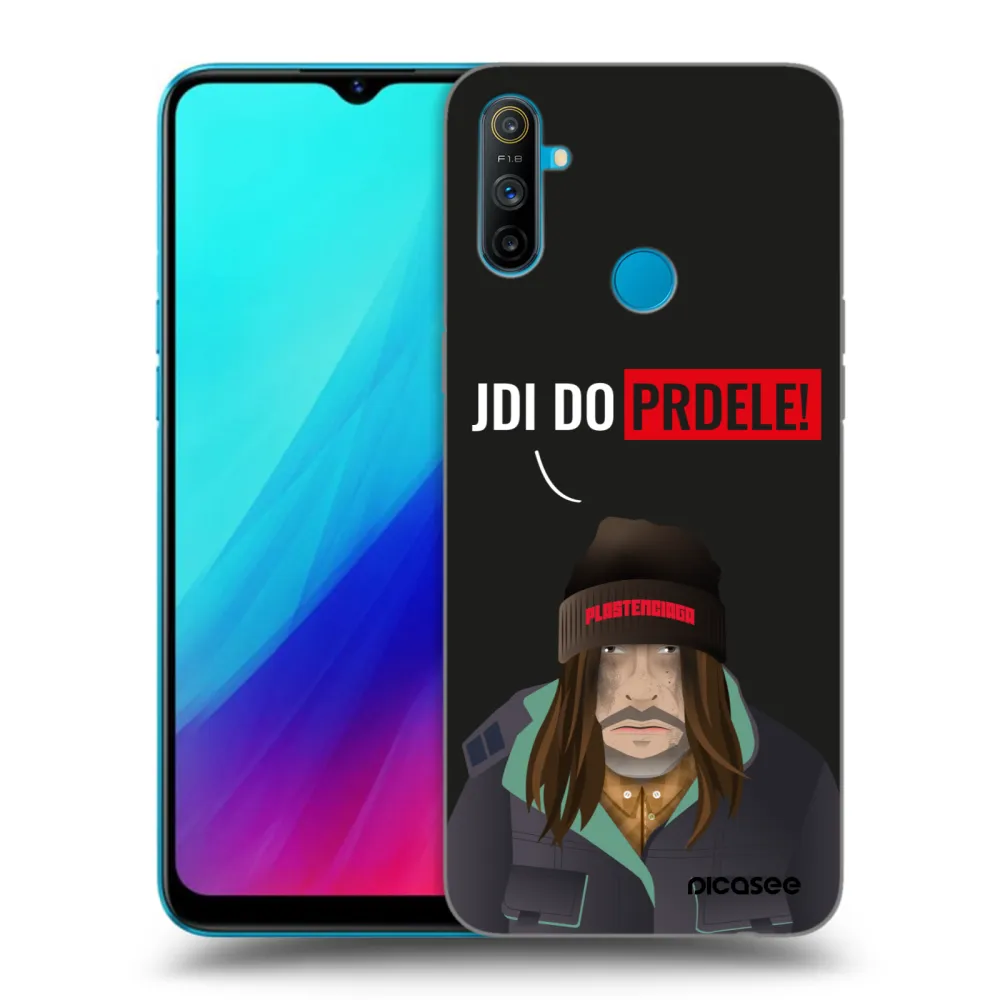 Picasee silikonski črni ovitek za Realme C3 - Bezďák