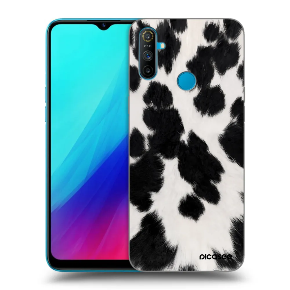 Picasee silikonski črni ovitek za Realme C3 - Black Moo