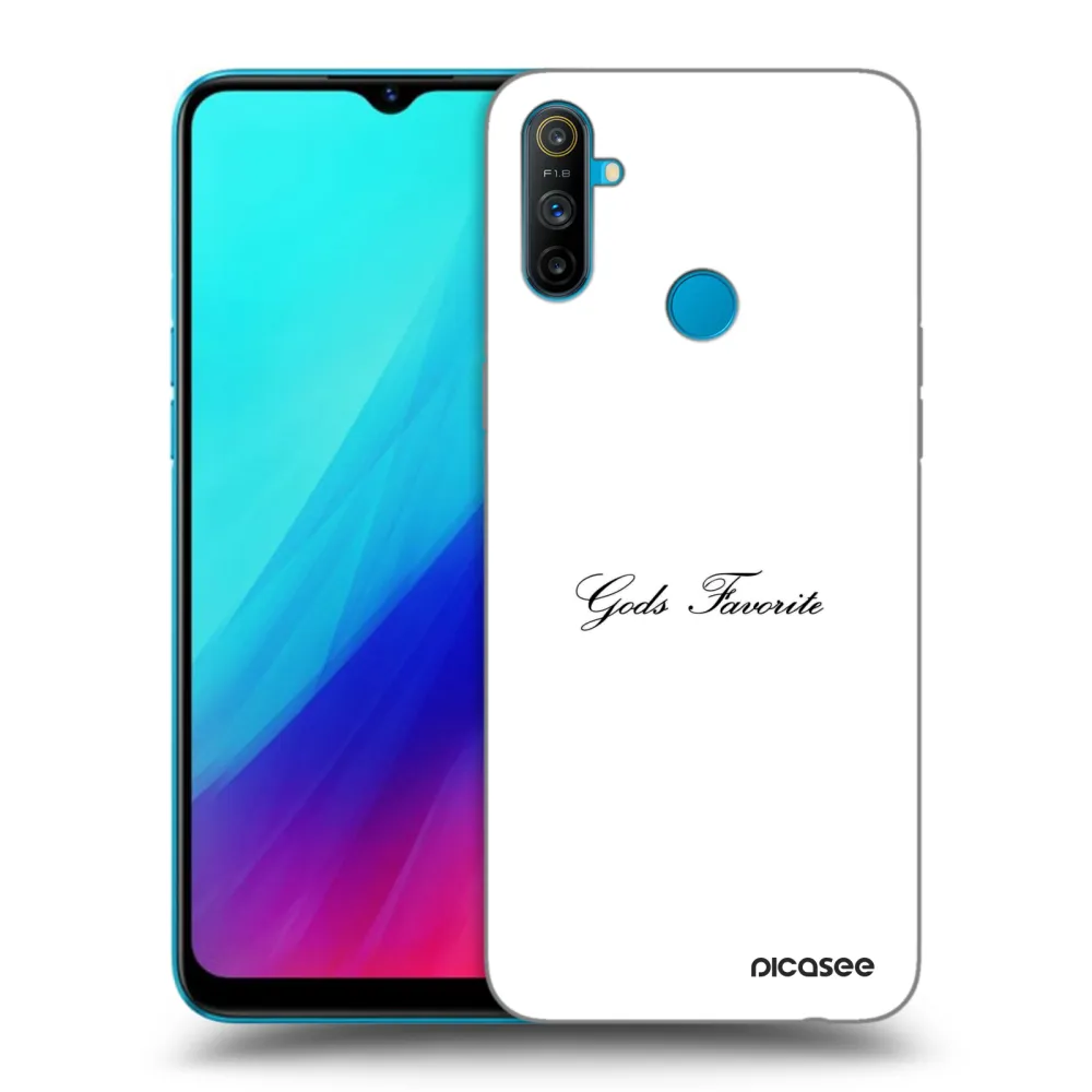 Picasee silikonski črni ovitek za Realme C3 - Gods Favorite