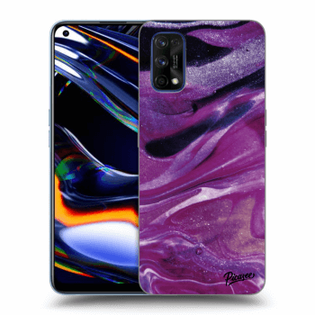 Ovitek za Realme 7 Pro - Purple glitter