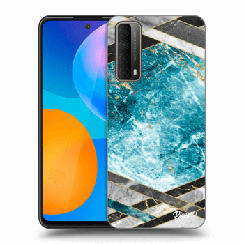 Ovitek za Huawei P Smart 2021 - Blue geometry