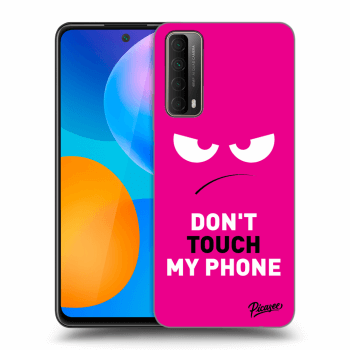 Ovitek za Huawei P Smart 2021 - Angry Eyes - Pink
