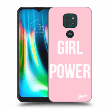 Picasee silikonski črni ovitek za Motorola Moto G9 Play - Girl power