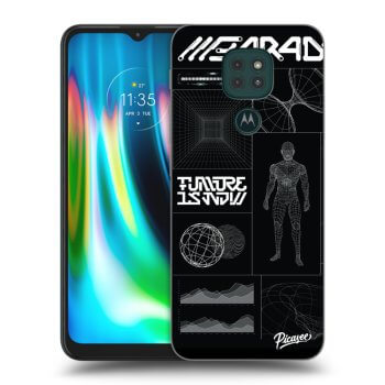 Picasee silikonski prozorni ovitek za Motorola Moto G9 Play - BLACK BODY