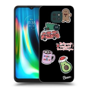 Ovitek za Motorola Moto G9 Play - Christmas Stickers