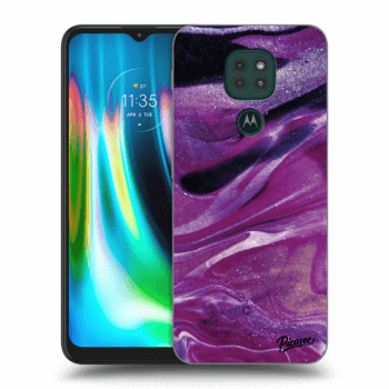 Ovitek za Motorola Moto G9 Play - Purple glitter