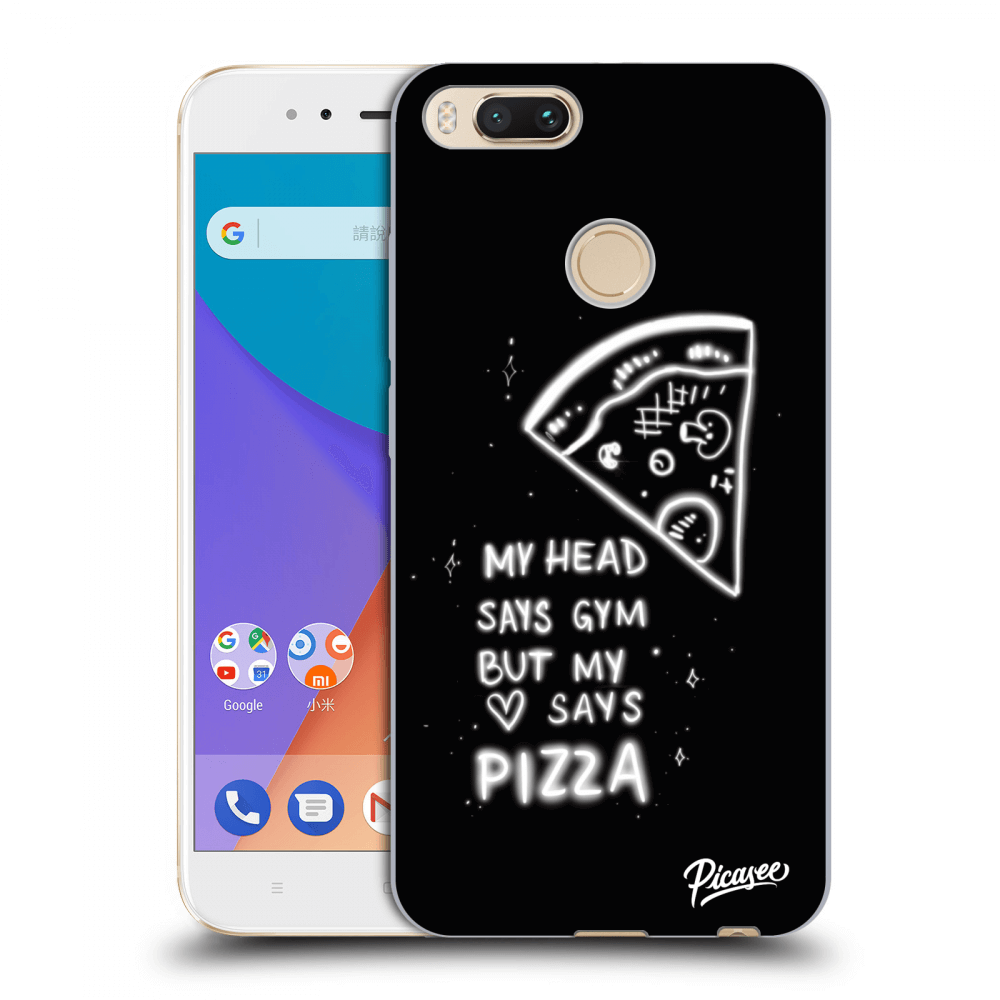 Picasee silikonski prozorni ovitek za Xiaomi Mi A1 Global - Pizza