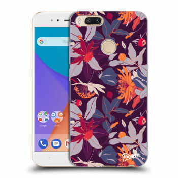Ovitek za Xiaomi Mi A1 Global - Purple Leaf