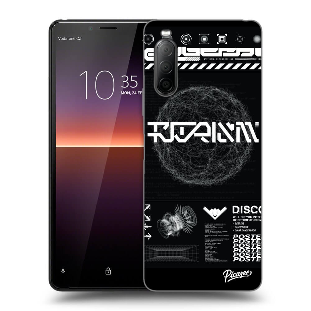 Picasee silikonski črni ovitek za Sony Xperia 10 II - BLACK DISCO