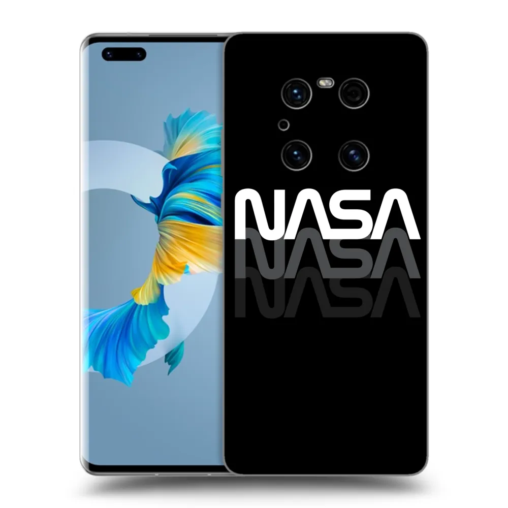 Picasee silikonski črni ovitek za Huawei Mate 40 Pro - NASA Triple