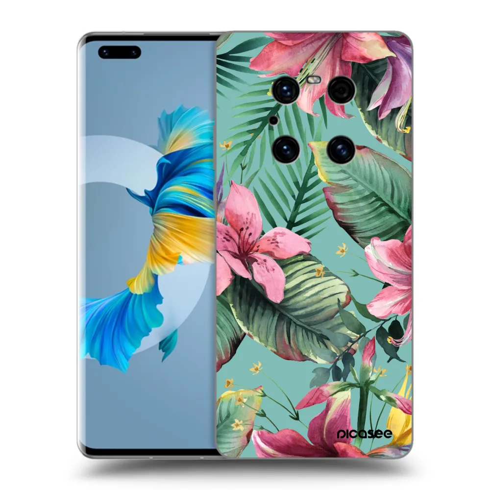 Picasee silikonski črni ovitek za Huawei Mate 40 Pro - Hawaii