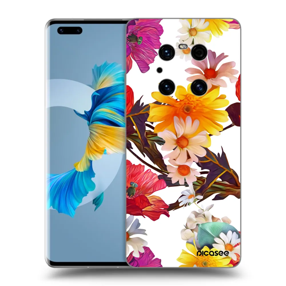Picasee silikonski črni ovitek za Huawei Mate 40 Pro - Meadow